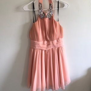 Coral homecoming/ formal dress worn once